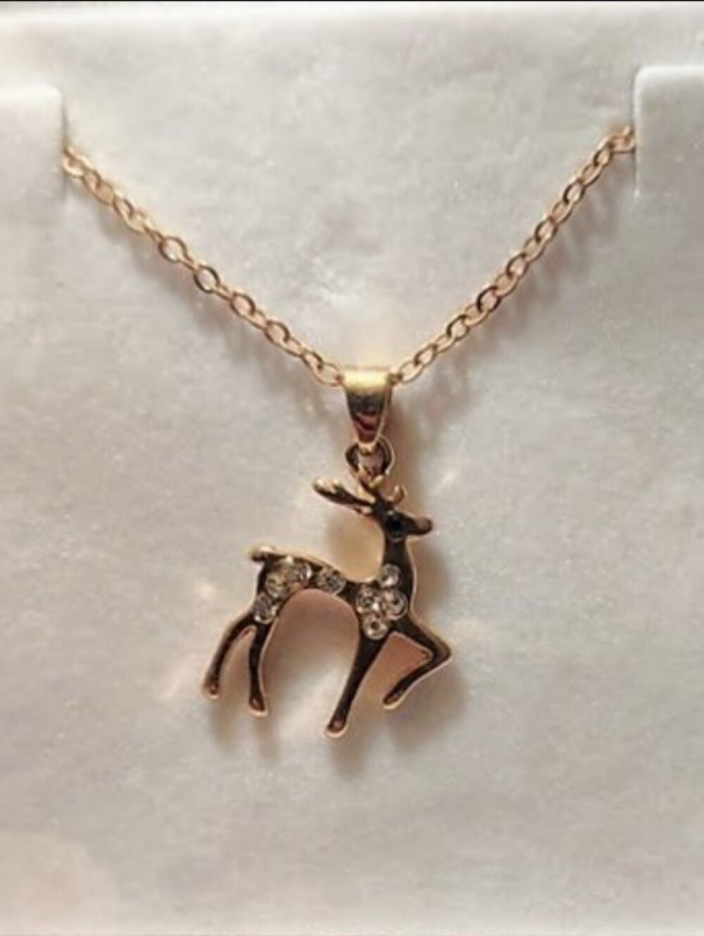 Gold Deer Pendant  NIP